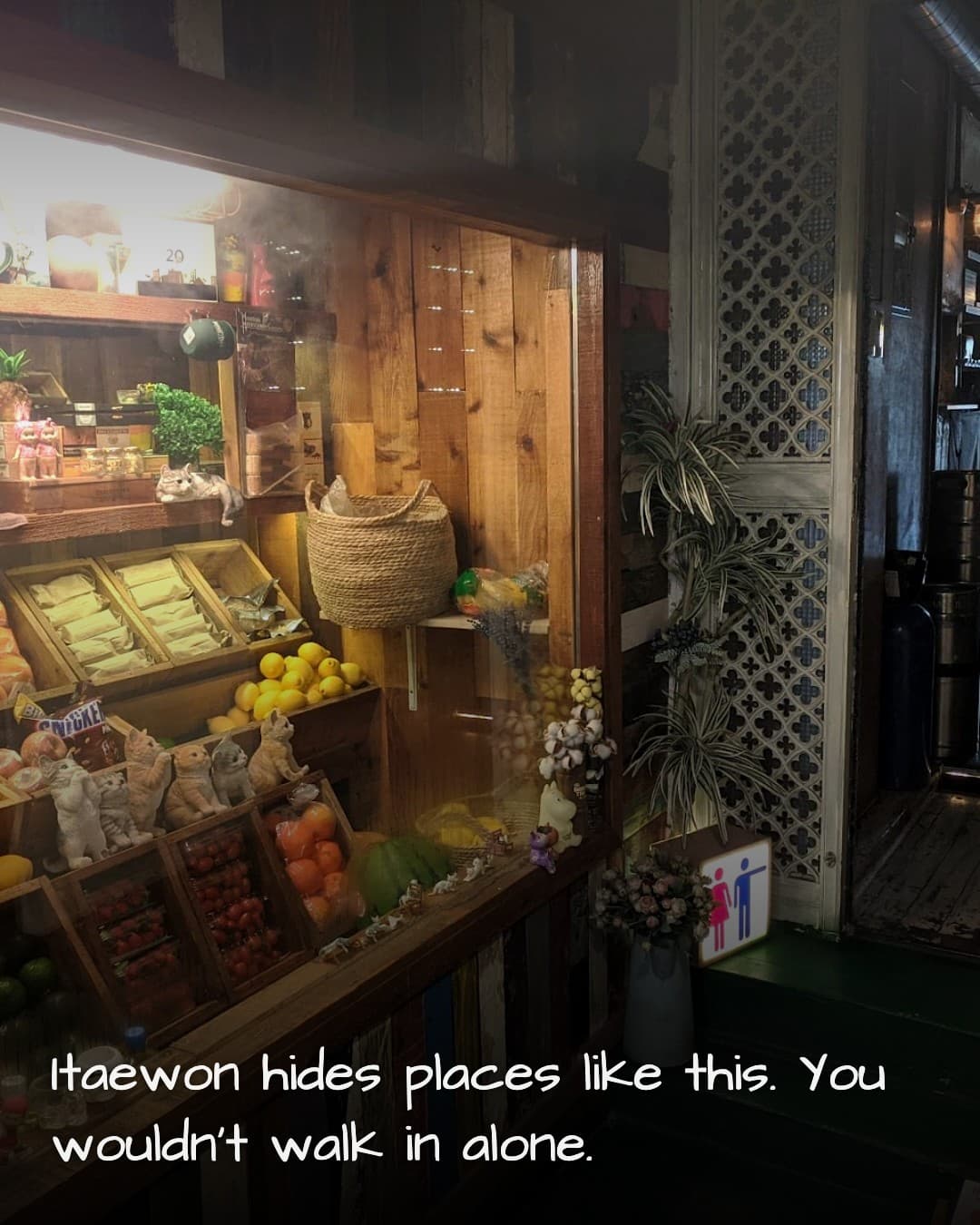 Bermuda market-style entrance