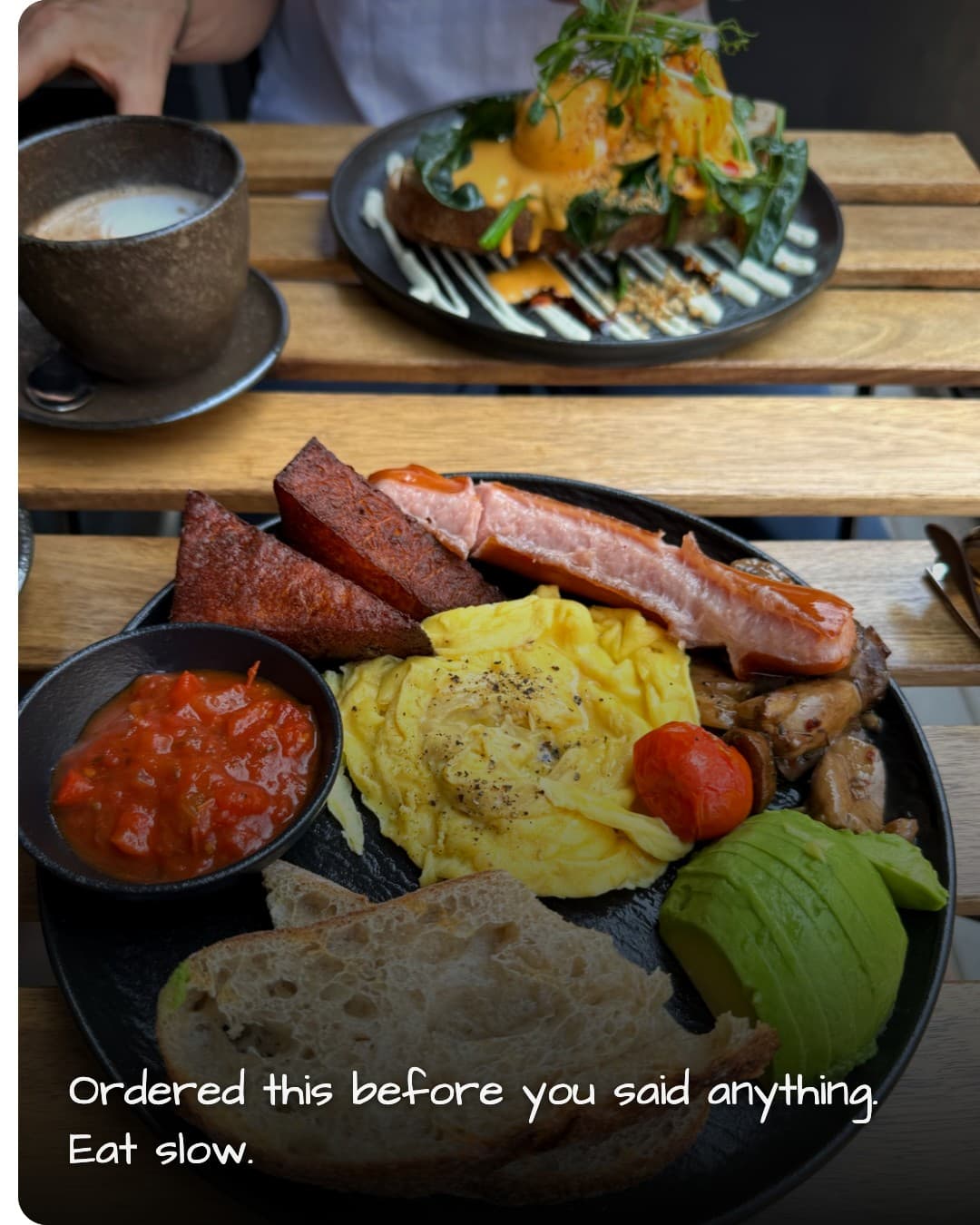 Little Sparrow full brunch spread