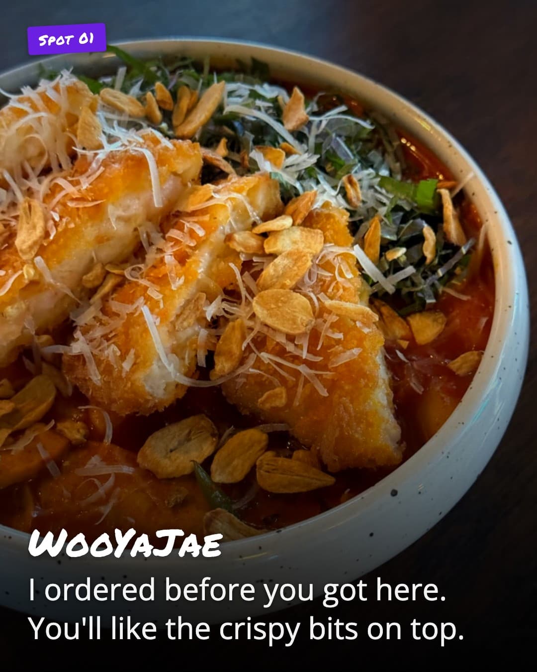 WooYaJae spicy soup bowl