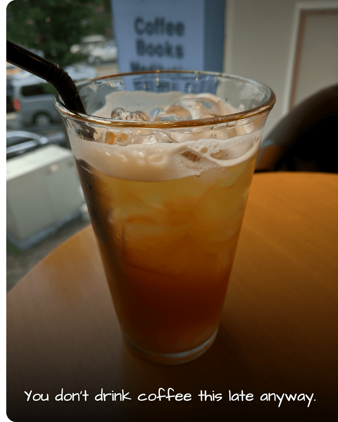 Tianti Books & Cafe citrus tea