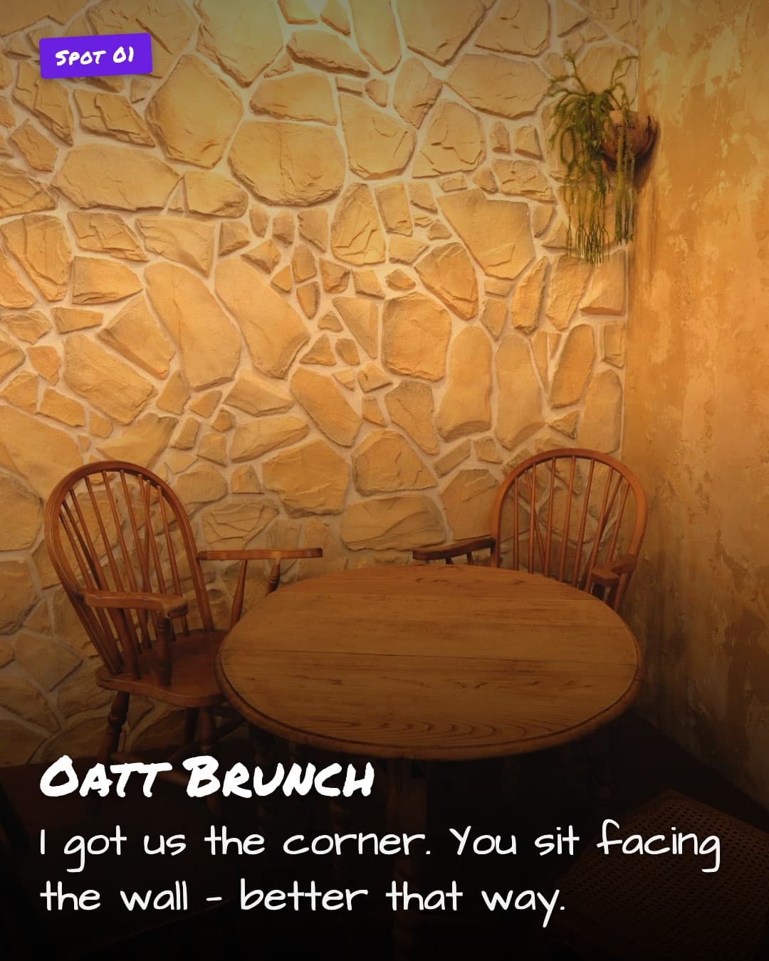 Oatt Brunch corner table