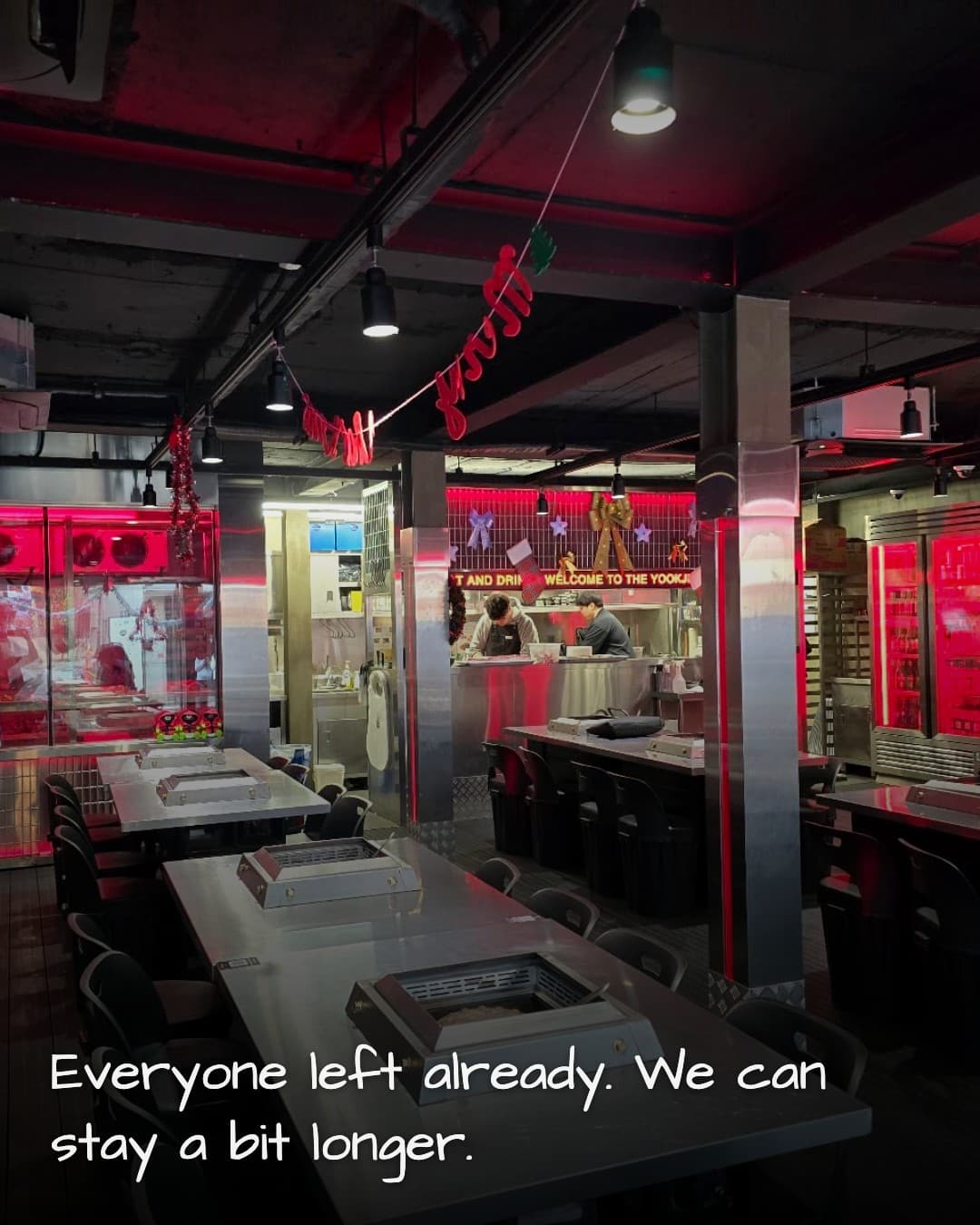 Yookji Hongdae empty restaurant