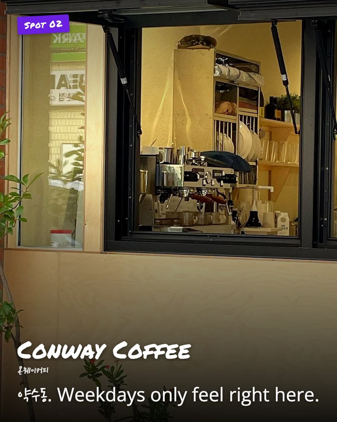 Conway Coffee espresso counter