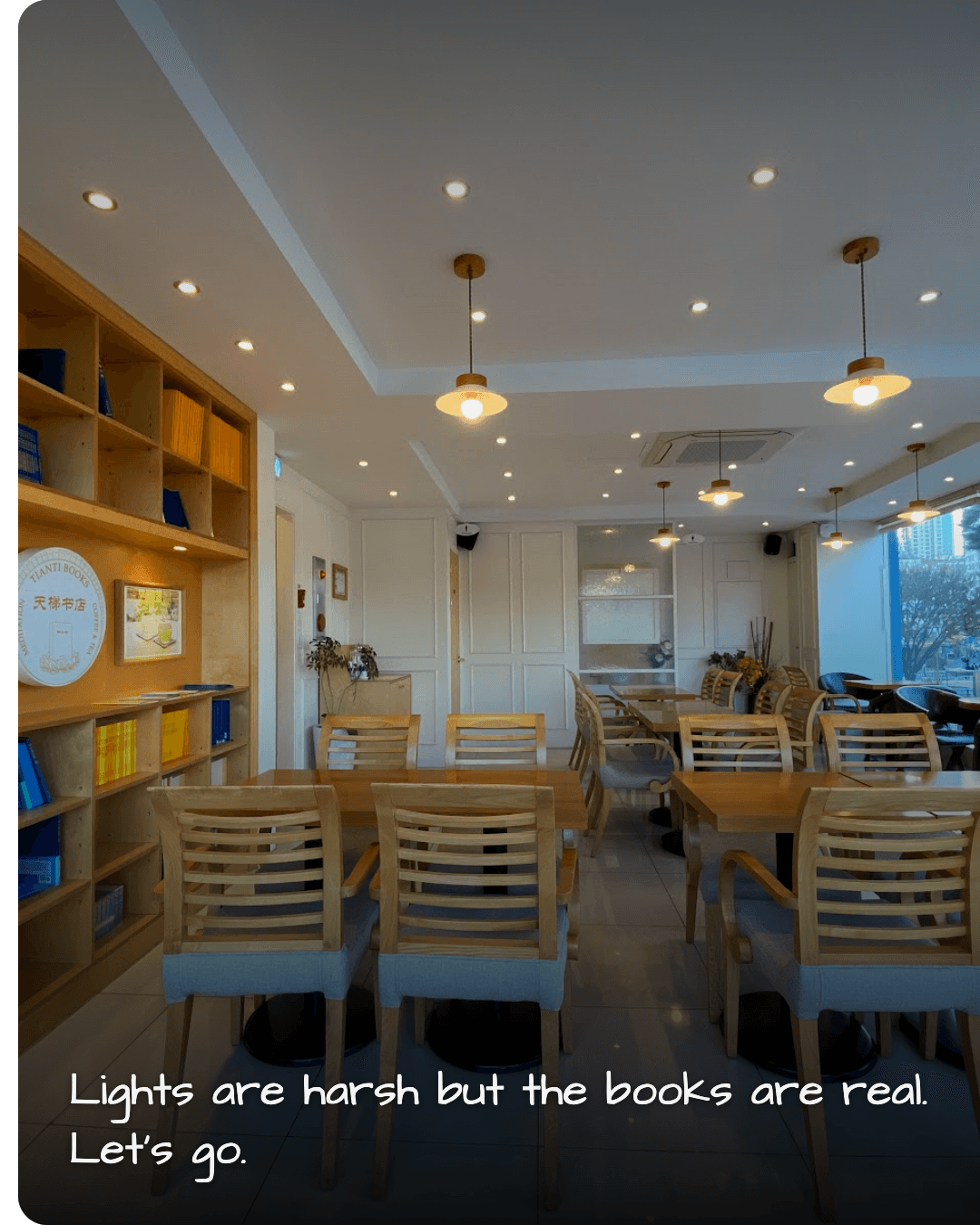 Tianti Books & Cafe interior