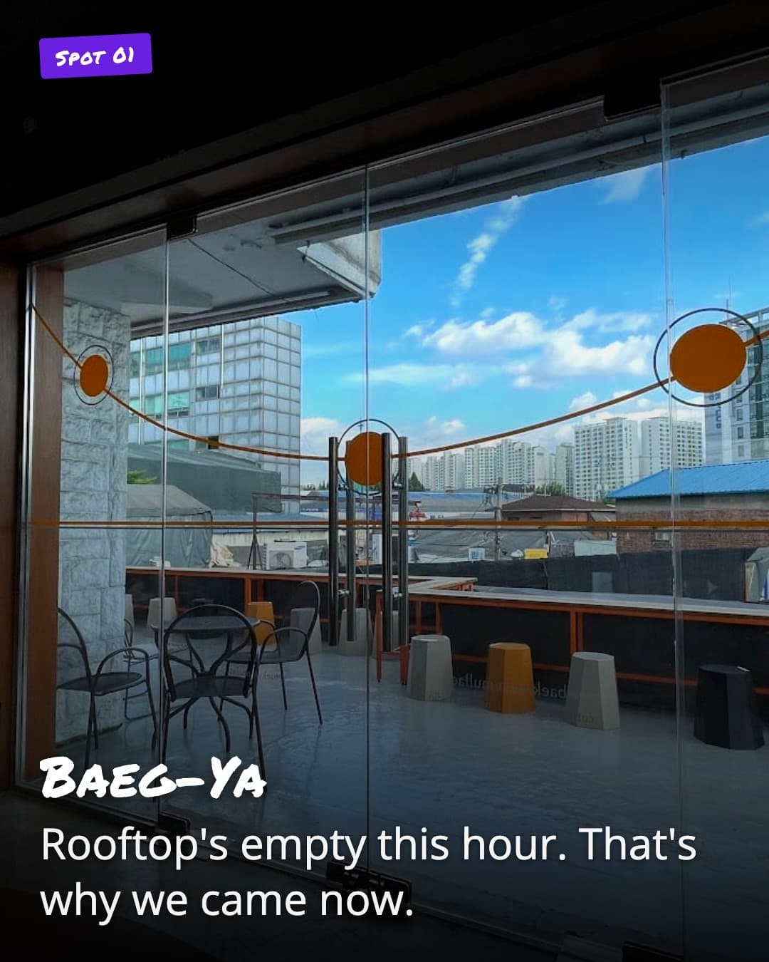 Baeg-Ya rooftop terrace