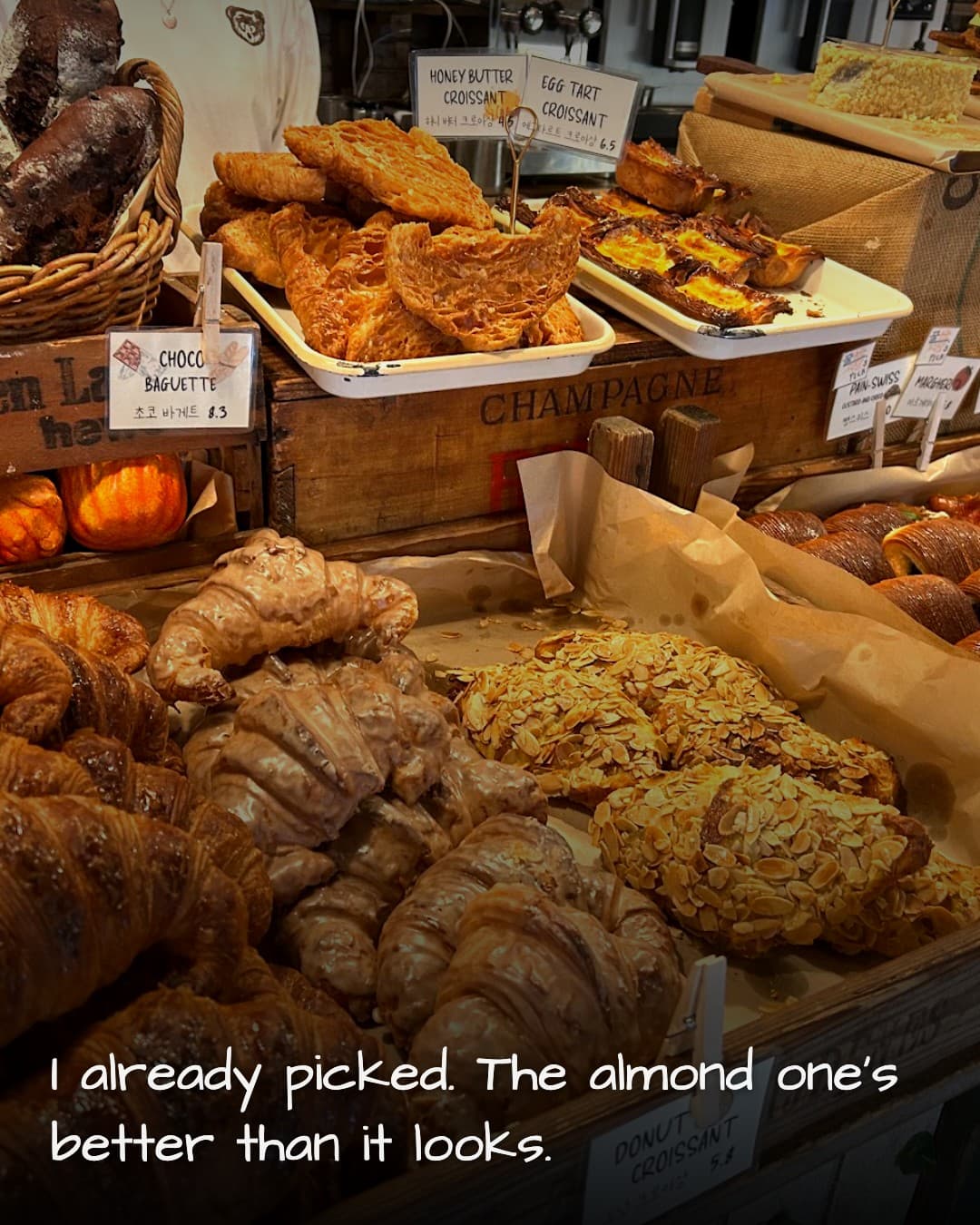 Teddy Beurre House croissant display