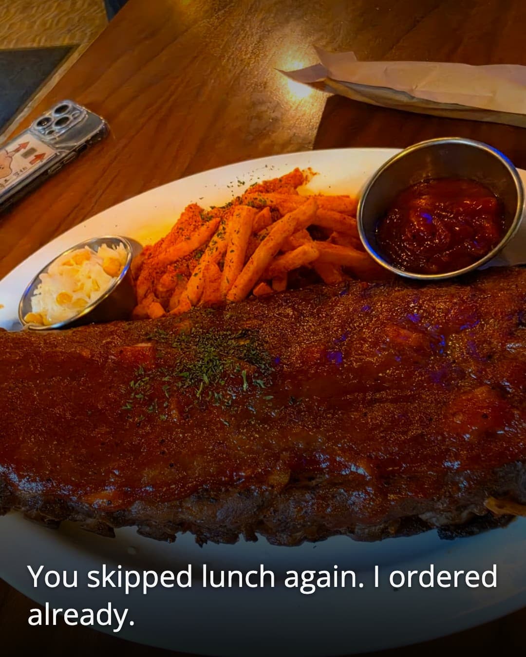 Bermuda Samgakji rack of ribs with beer