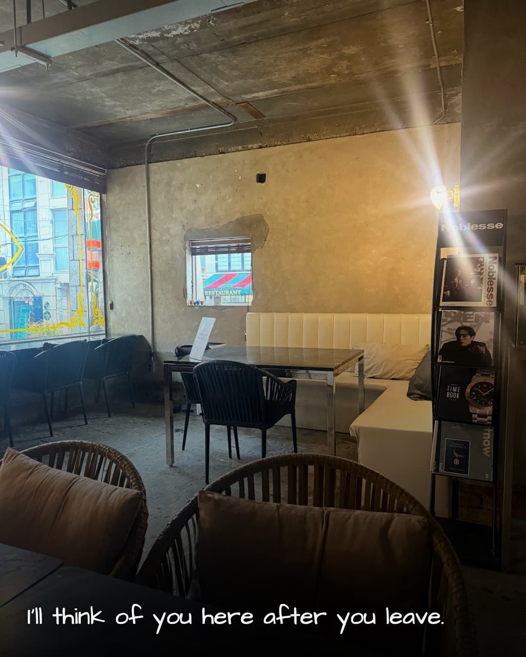 Bamboo Bakery Brewing window seat