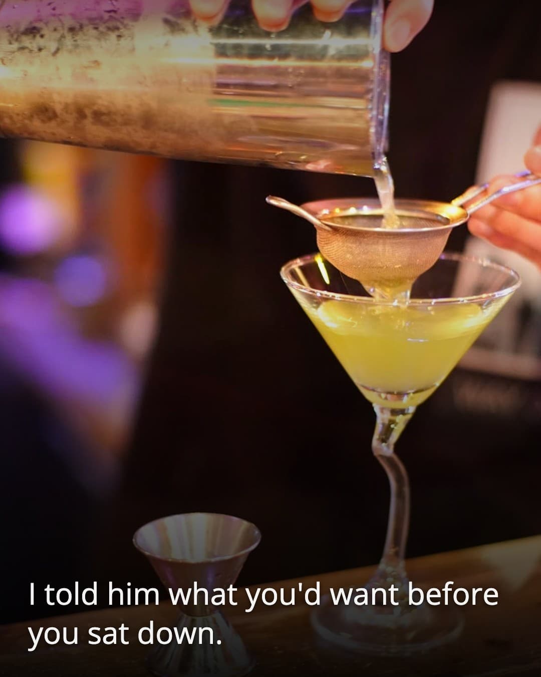 JOKER is cocktail being poured