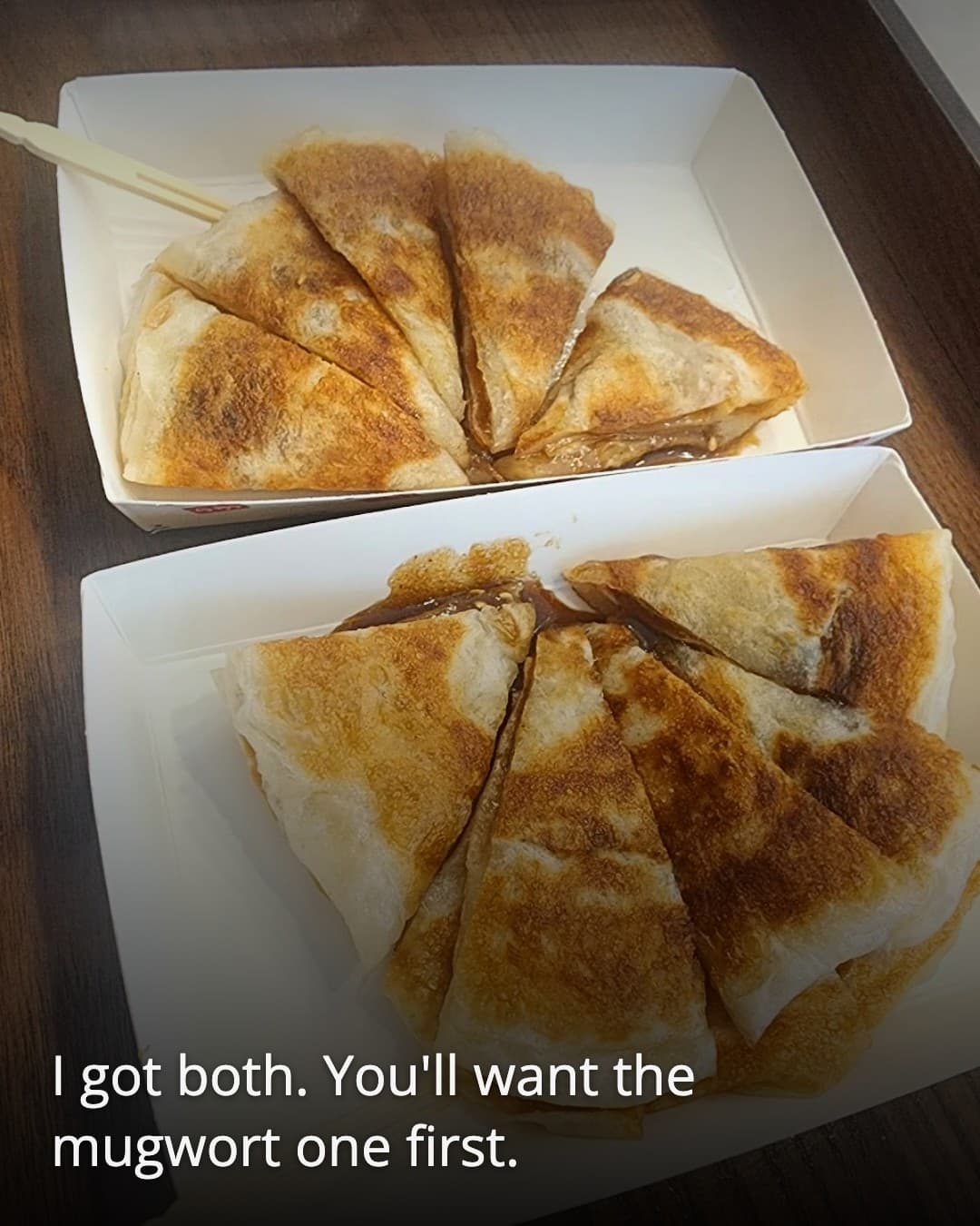 Seoul Hotteok Sinchon, two hotteok plates