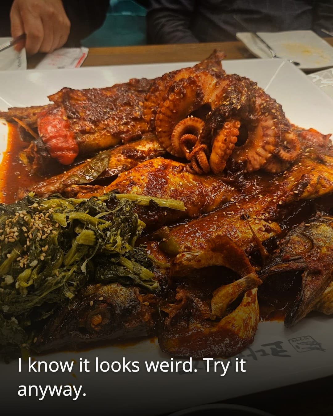 Kodari Myeongga grilled octopus