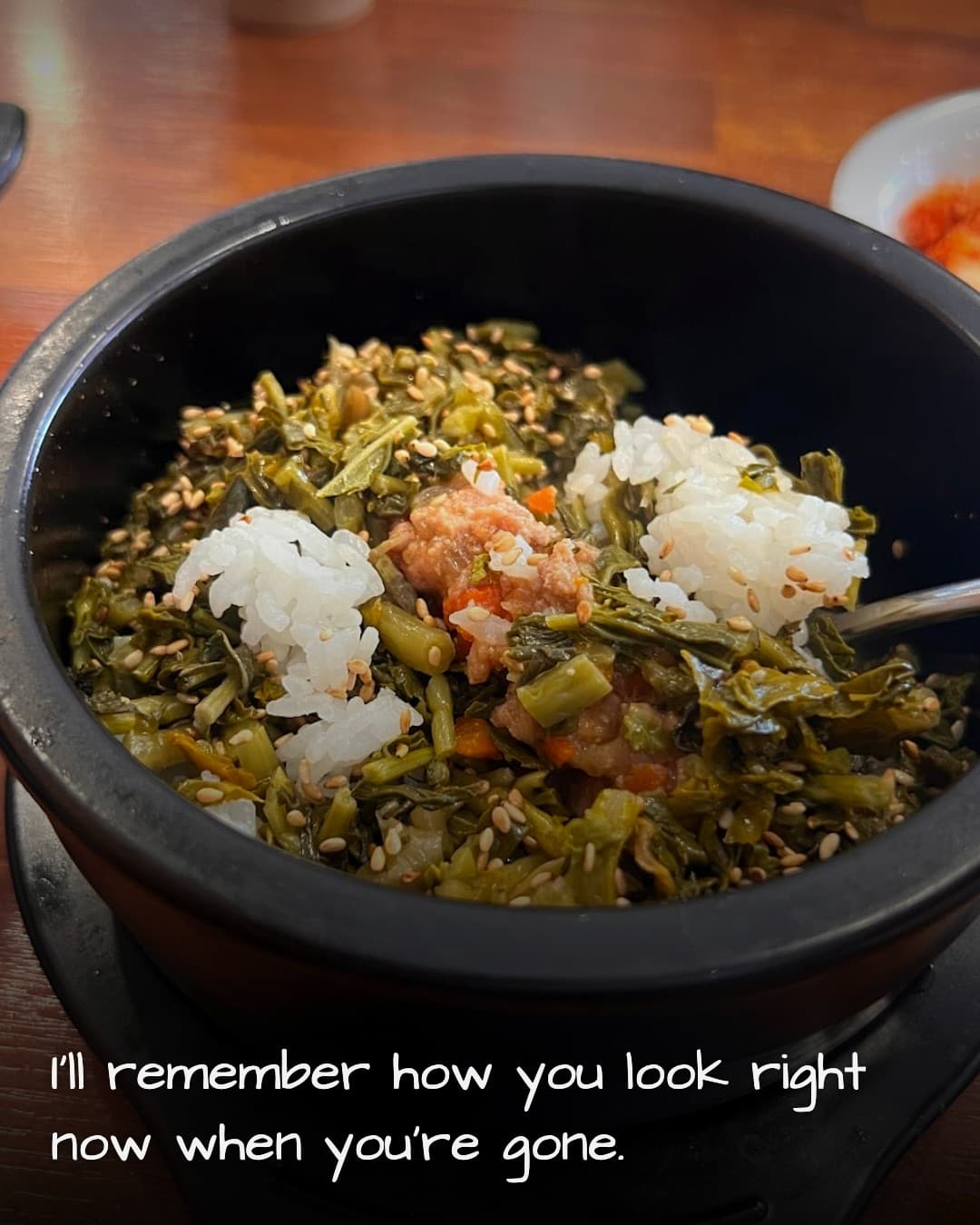 Palbaekjip finishing the meal