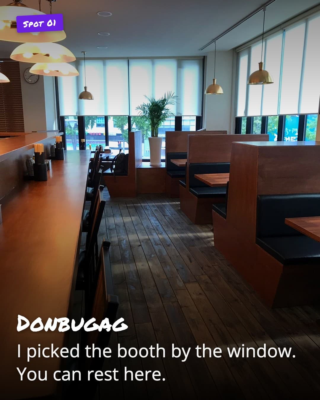 Donbugag window booth