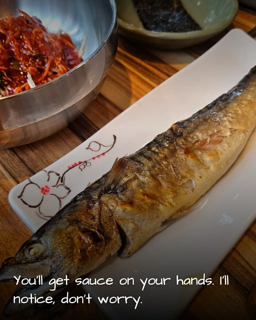 Singsing Ojingeo Bada Chungmuro grilled mackerel
