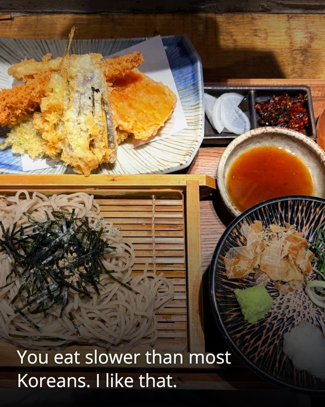 Yusoba Anguk Station Branch soba set meal