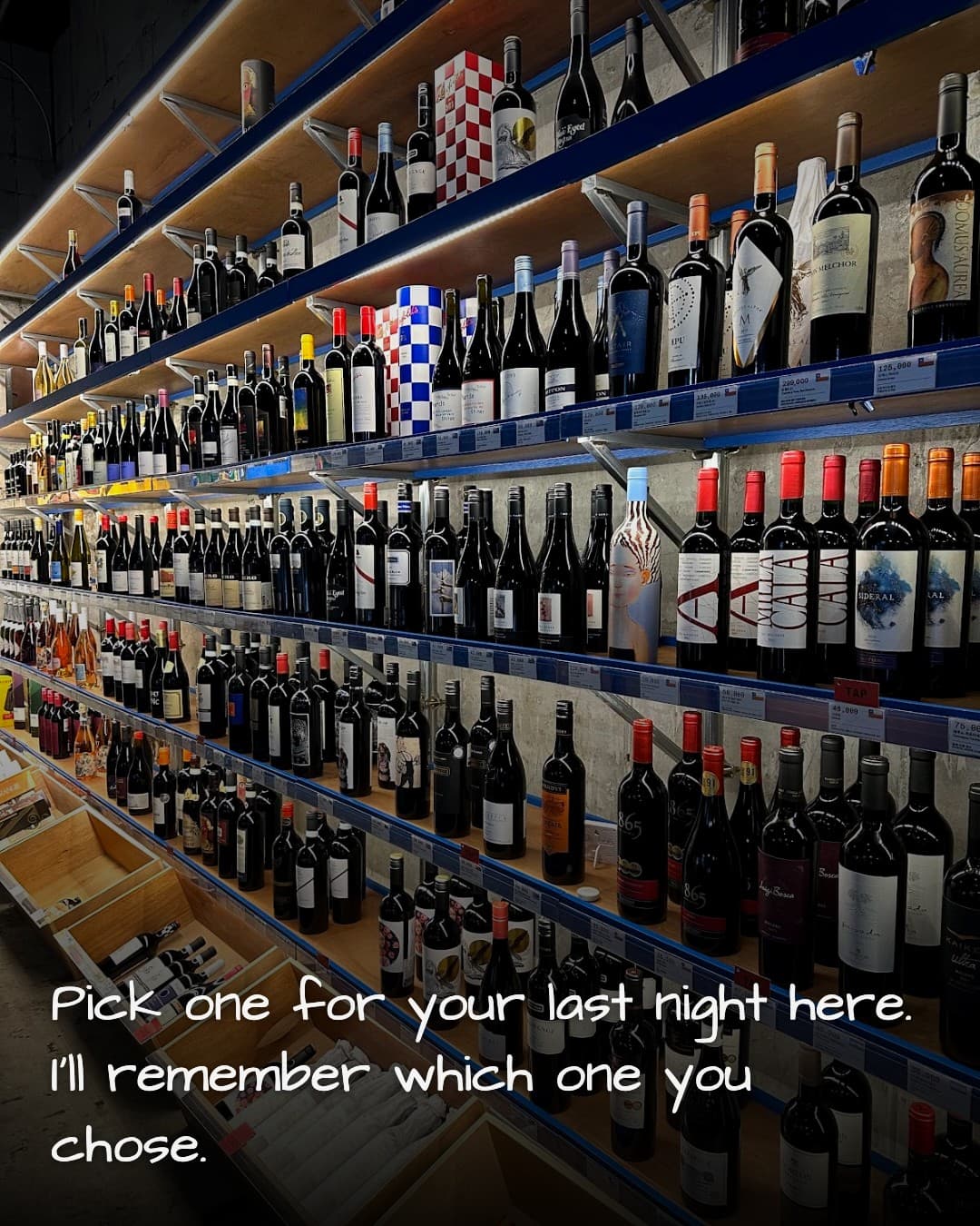Wine Tap & Shop & Bar Dongdaemun Doota wine wall