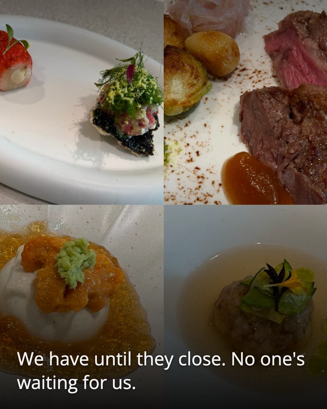 Onhwa, tasting menu finished