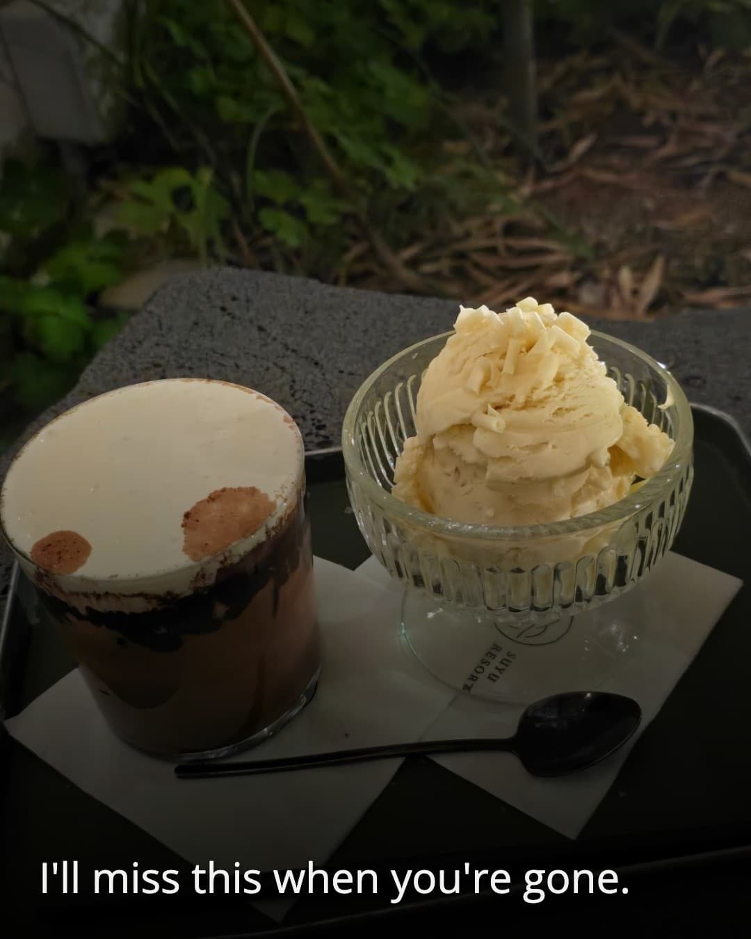 Suyu Resort melting ice cream