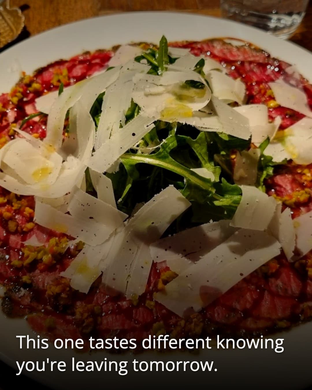 Osteria Orzo, carpaccio shared dish