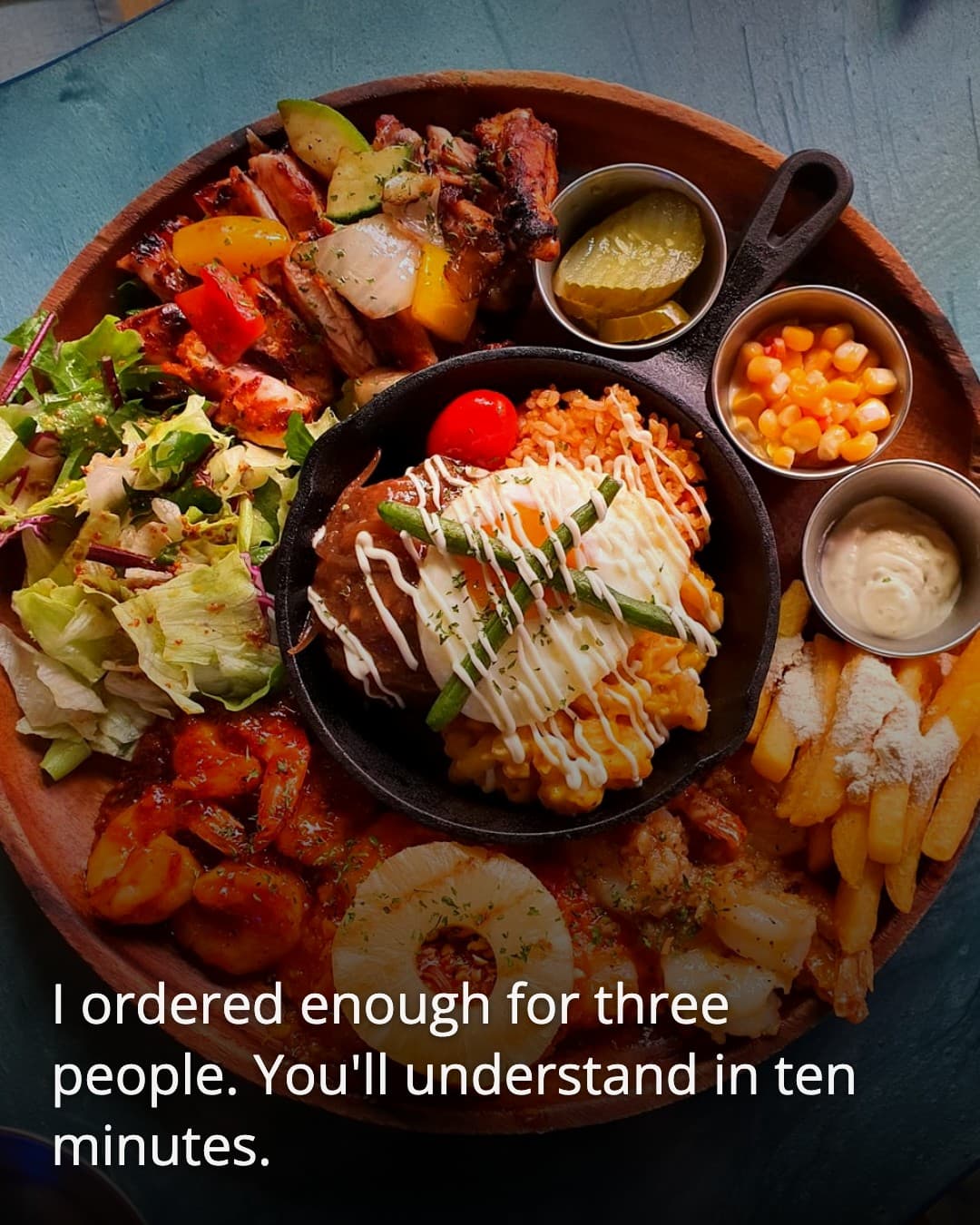 Waves sharing platter
