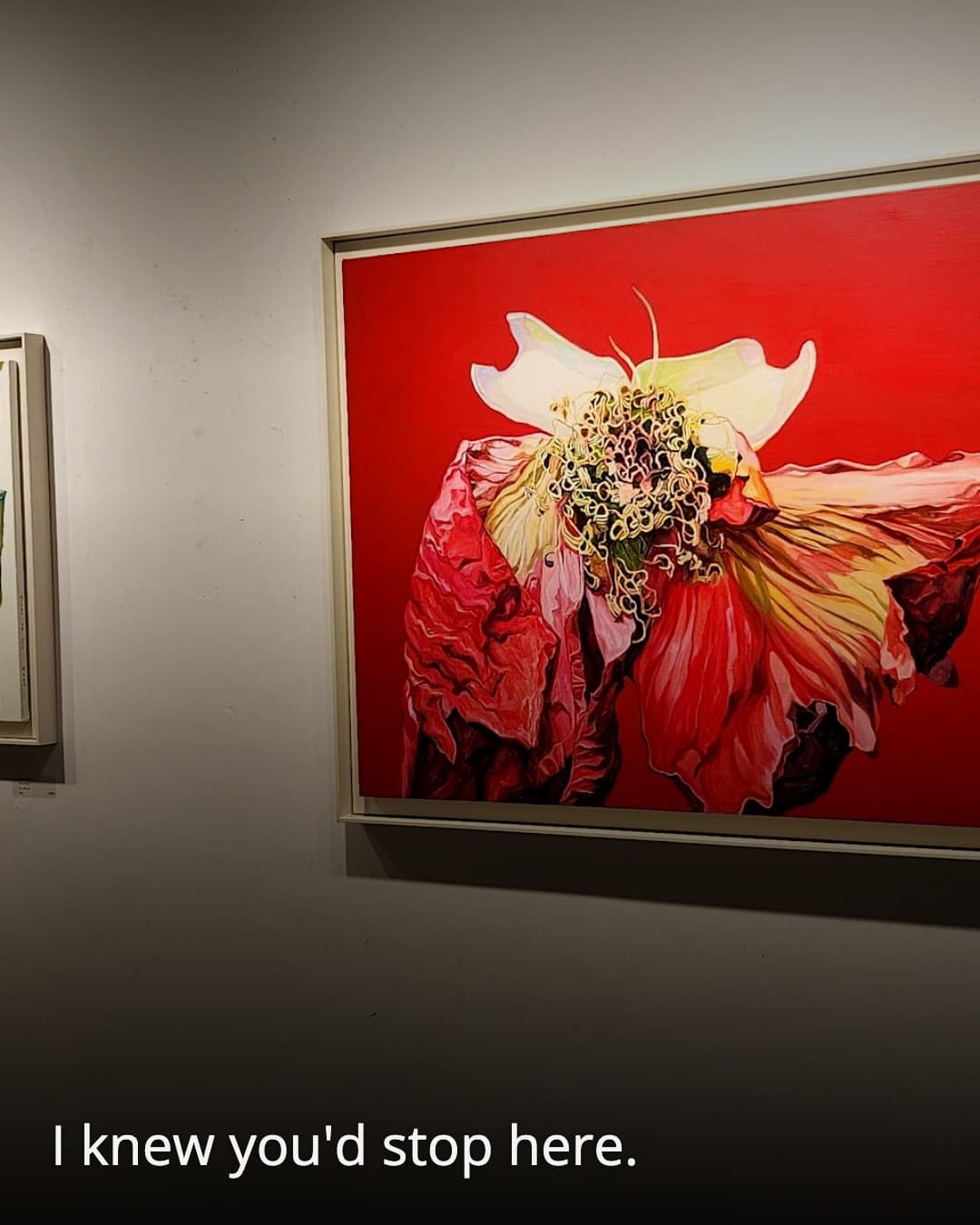 Nauri Art Gallery red flower painting