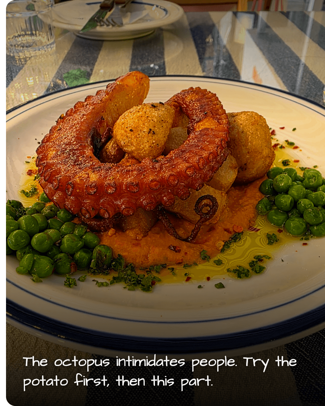 Villa de Blue Seongsu octopus dish