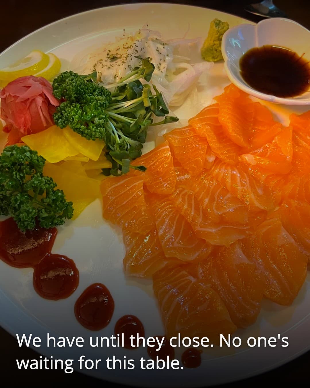 Cheonjan final sashimi plate