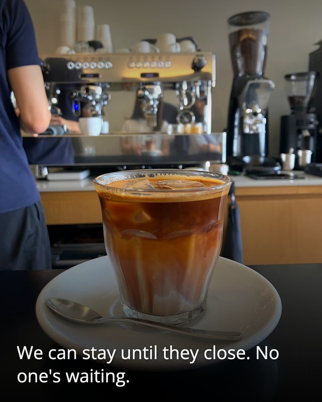 Path Roasters iced latte
