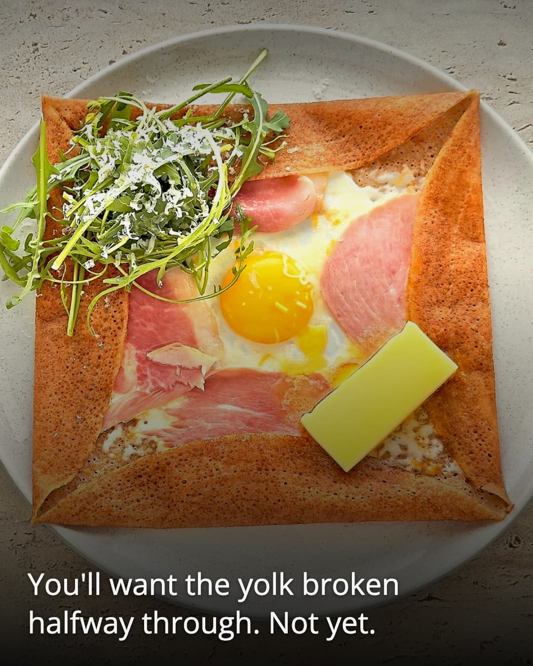 Le Bon Gouter, French crepe plated