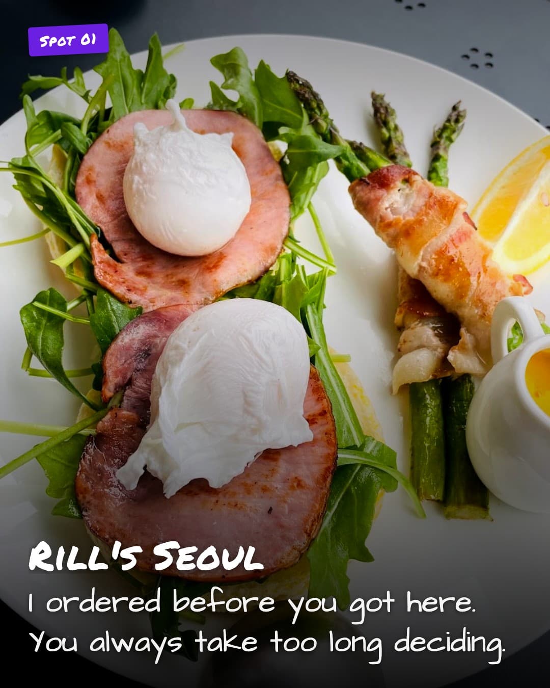Rill's Seoul eggs benedict