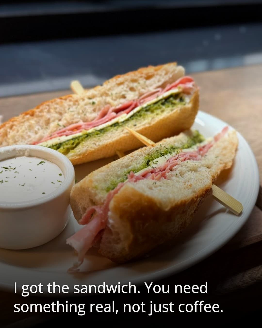 Cafe Sumokumto, sandwich and soup