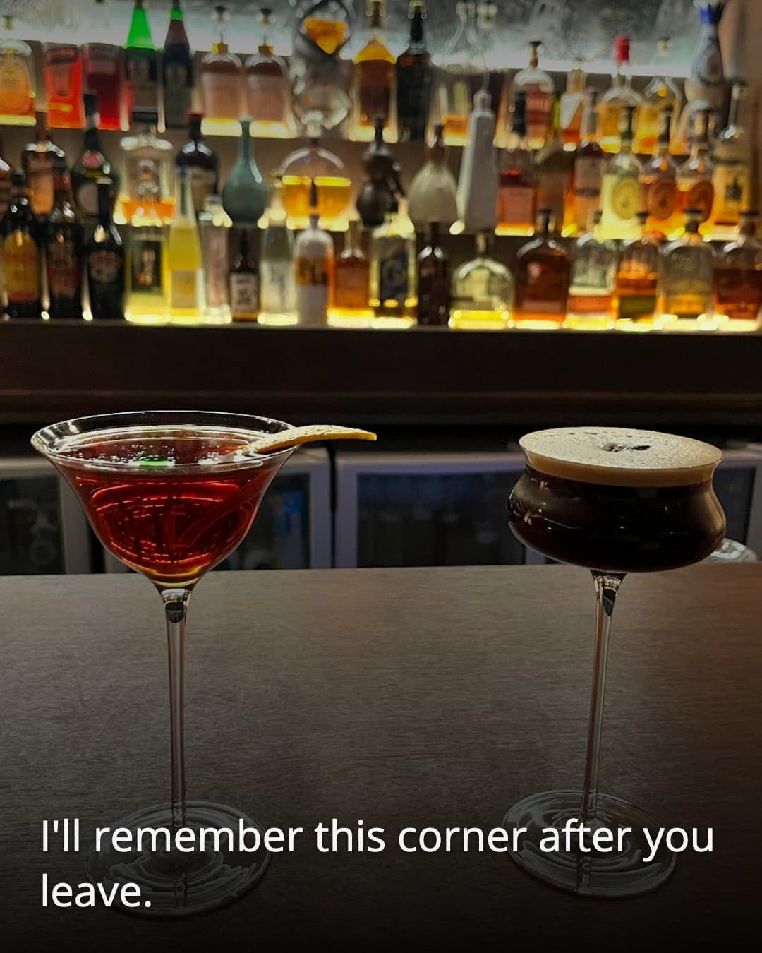 Dowon 22 two cocktails facing each other
